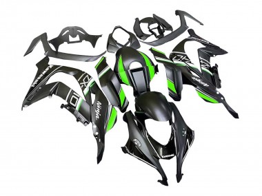Online Negro Mate Verde Blanco Ninja Carenado Moto Kawasaki ZX10R 2016-2020