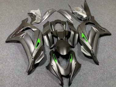 Online Negro Mate Verde Honeycomb Carenado Moto Kawasaki ZX10R 2016-2020