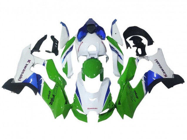 Online Blanco Verde Azul Negro Carenado Moto Kawasaki ZX10R 2021-2025