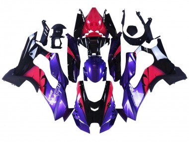 Online Rojo Negro Púrpura Blanco Carenado Moto Kawasaki ZX10R 2021-2025