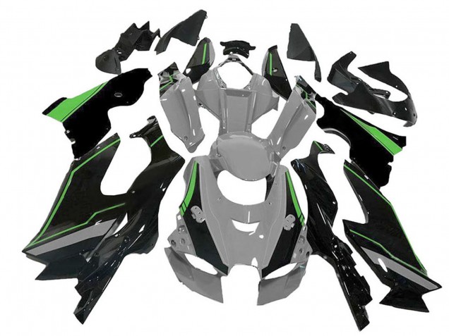 Online Gris Verde Negro Carenados Moto Kawasaki ZX10R 2021-2025