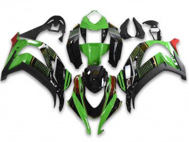 Online Verde Negro Rojo Honeycomb Carenado Moto Kawasaki ZX10R 2021-2025