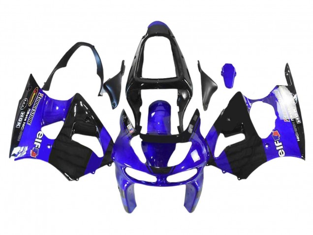 Online Azul Negro Brillante Elf Bridgestone Carenado Moto Kawasaki ZX6R 1998-1999