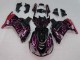 Online Negro Brillante Rojo Rosa Llama Carenado Moto Kawasaki ZX14R ZZR1400 2006-2011