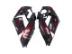 Online Negro Brillante Rojo Llama Kits Carenados Moto Kawasaki ZX14R ZZR1400 2006-2011