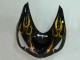 Online Negro Brillante Oro Llama Carenado Moto Kawasaki ZX14R ZZR1400 2006-2011