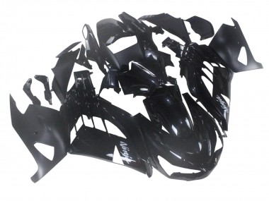 Online Carenado Moto Kawasaki ZX14R ZZR1400 2012-2024 - Negro Brillante Negro Mate Blanco Ninja