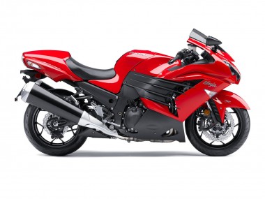 Online Carenado Moto Kawasaki ZX14R ZZR1400 2012-2024 - Rojo Negro Mate