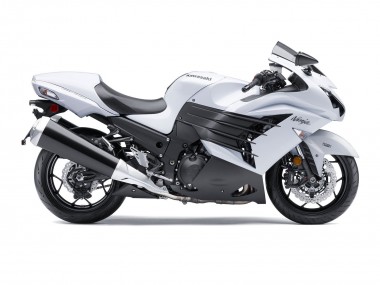 Online Carenados Moto Kawasaki ZX14R ZZR1400 2012-2024 - Blanco Negro Mate