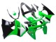 Online Verde Blanco Negro Brillante Carenado Moto Kawasaki ZX6R 1998-1999