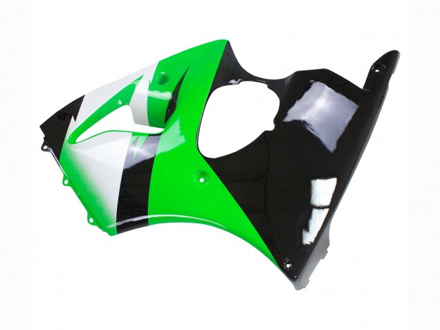 Online Verde Blanco Negro Brillante Carenado Moto Kawasaki ZX6R 1998-1999
