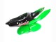 Online Verde Blanco Negro Brillante Carenado Moto Kawasaki ZX6R 1998-1999