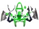 Online Verde Blanco Azul Oscuro Plata Carenado Moto Kawasaki ZX6R 1998-1999