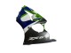Online Verde Blanco Azul Plata Negro Brillante Carenado Moto Kawasaki ZX6R 1998-1999