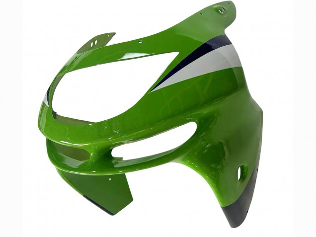 Online Verde Blanco Azul Plata Negro Brillante Carenado Moto Kawasaki ZX6R 1998-1999