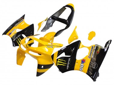 Online Amarillo Negro Monstruo Elf Bridgestone Carenado Moto Kawasaki ZX6R 1998-1999