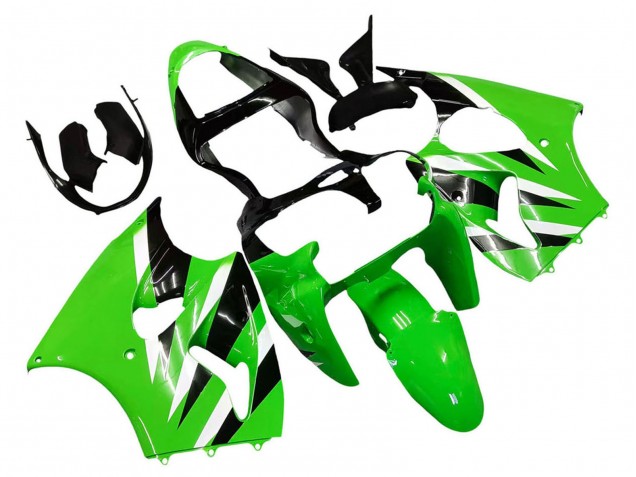Online Verde Blanco Negro Carenado Moto Kawasaki ZX6R 2000-2002