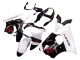 Online Blanco Negro Rojo Monstruo Carenado Moto Kawasaki ZX6R 2000-2002