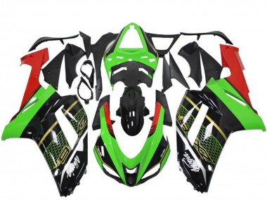 Online Verde Negro Carenados Moto Kawasaki ZX6R 2007-2008