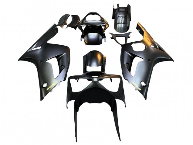 Online Negro Mate Oro 636 Carenado Moto Kawasaki ZX6R 2003-2004