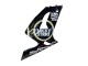 Online Negro Brillante Blanco Motul Lucky Strike Carenado Moto Kawasaki ZX6R 2003-2004