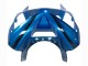 Online Azul Blanco Rojo Tiburón Carenado Moto Kawasaki ZX6R 2003-2004