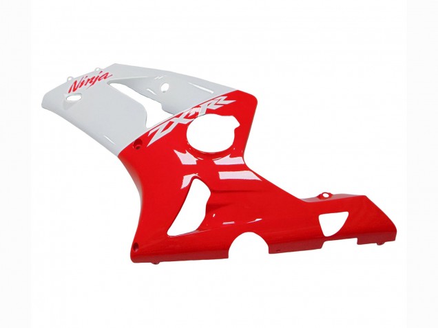 Online Blanco Rojo Carenado Moto Kawasaki ZX6R 2003-2004