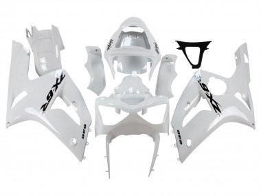 Online Blanco Negro Calcomanías Carenado Moto Kawasaki ZX6R 2003-2004