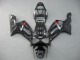 Online Negro Brillante Carenado Moto Kawasaki ZX6R 2003-2004