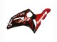 Online Negro Brillante Rojo Llama Carenado Moto Kawasaki ZX6R 2003-2004