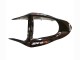 Online Negro Brillante Rojo Llama Carenado Moto Kawasaki ZX6R 2003-2004