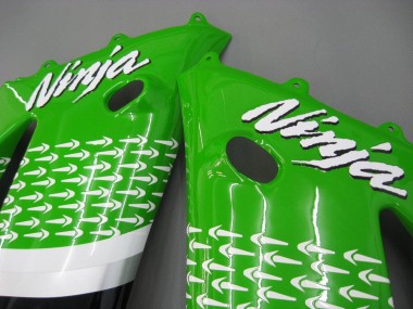 Online Verde Blanco Negro Elf Bridgestone Carenado Moto Kawasaki ZX6R 2003-2004