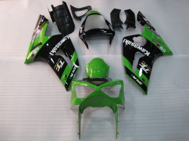 Online Verde Negro Elf Bridgestone Carenado Moto Kawasaki ZX6R 2003-2004