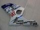 Online Blanco Azul Rojo Fiat Carenado Moto Kawasaki ZX6R 2003-2004