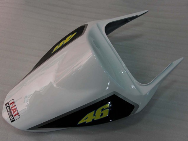 Online Blanco Azul Rojo Fiat Carenado Moto Kawasaki ZX6R 2003-2004
