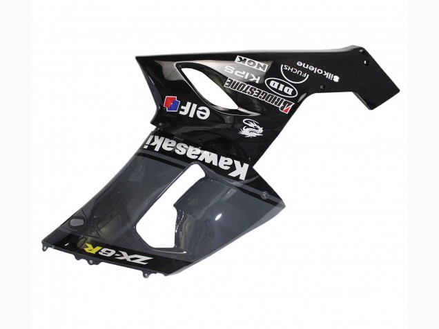Online Gris Oscuro Negro Carenado Moto Kawasaki ZX6R 2005-2006
