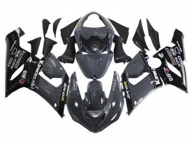Online Gris Oscuro Negro Carenado Moto Kawasaki ZX6R 2005-2006