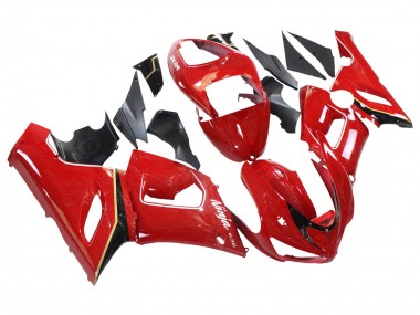 Online Rojo Amarillo Negro Carenado Moto Kawasaki ZX6R 2005-2006