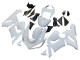Online Blanco Carenado Moto Kawasaki ZX6R 2005-2006
