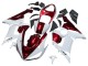 Online Blanco Rojo Carenado Moto Kawasaki ZX6R 2005-2006