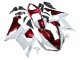 Online Blanco Rojo Carenado Moto Kawasaki ZX6R 2005-2006