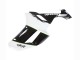 Online Negro Blanco Ninja Carenado Moto Kawasaki ZX6R 2007-2008
