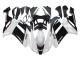 Online Negro Blanco Ninja Carenado Moto Kawasaki ZX6R 2007-2008