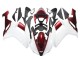 Online Blanco Rojo Carenados Moto Kawasaki ZX6R 2007-2008