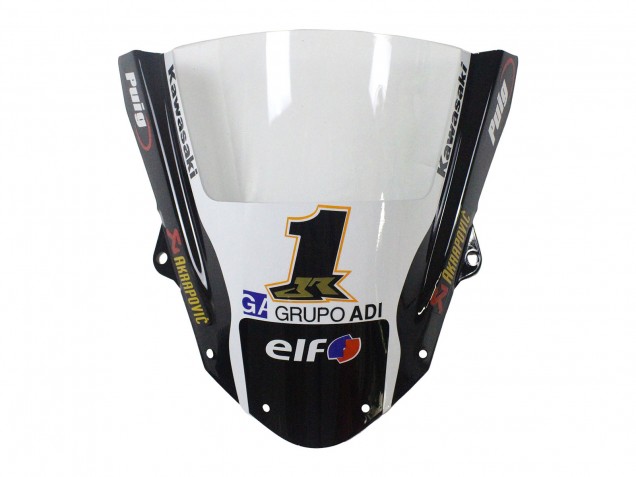 Online Verde Negro Brillante Amarillo Blanco Rojo Elf Monstruo Carenado Moto Kawasaki ZX6R 2009-2012