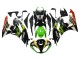 Online Verde Negro Brillante Amarillo Blanco Rojo Elf Monstruo Carenado Moto Kawasaki ZX6R 2009-2012