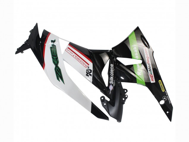 Online Blanco Rojo Negro Verde Carenado Moto Kawasaki ZX6R 2009-2012