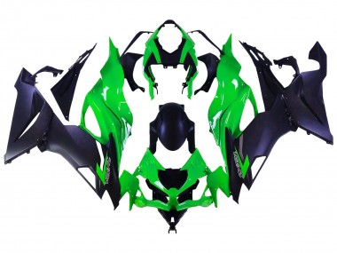 Online Verde Negro Mate Carenado Moto Kawasaki ZX6R 2019-2022
