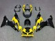 Online Amarillo Negro Mate Carenado Moto Kawasaki ZX6R 2019-2022