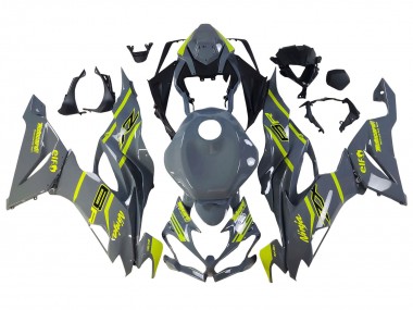 Online Nardo Gris Amarillo Carenado Moto Kawasaki ZX6R 2019-2022